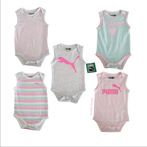 Puma 5-pack, baby's girl Bodysuits - Picture 2 of 3